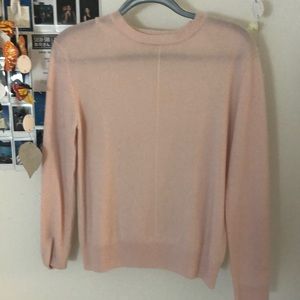 Light pink & white sweater
